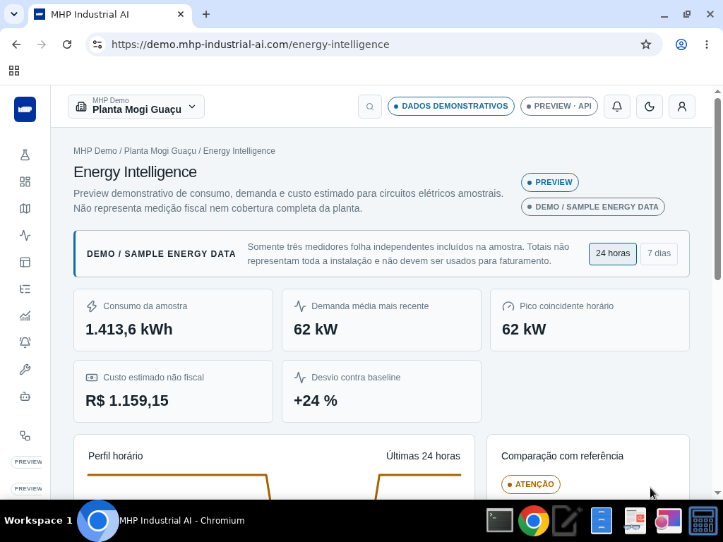 Energy Intelligence — consumo e demanda